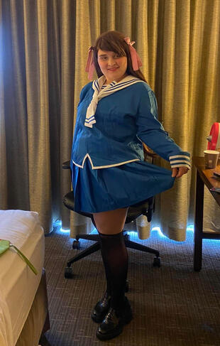 Ashur in Tohru cosplay