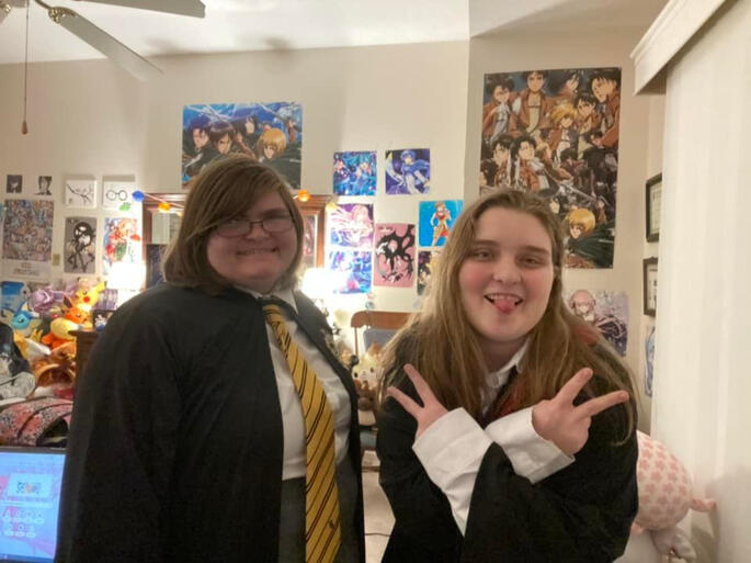 Jill &amp; Asher in HP Cosplay