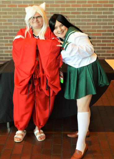 Jill + Asher in Inuyasha and Kagome cosplays